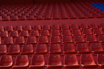 stadium red chairs