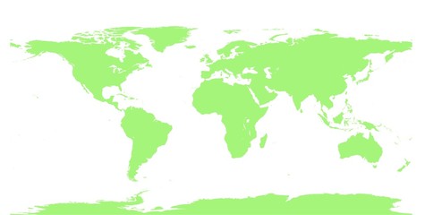 Weltkarte Farbe medium key lime