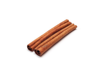 Cinnamon sticks isolated on white background