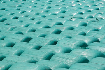 Fototapeta premium Row of plastic rolls
