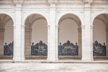 Sao vicente de fora architectural details in Lisbon, Portugal