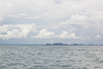Blue sky and cloud, seascape