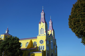 San Francisco church in Castro, Chiloe island, Chile