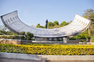 Large sundial in Thailand