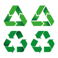 Illustration icon recycling symbol