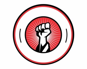 karate fist logo image vector © vector_factory