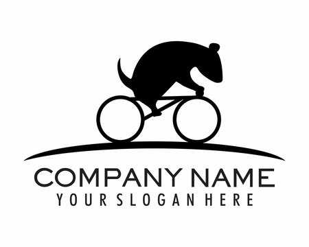 rat silhouette cycling