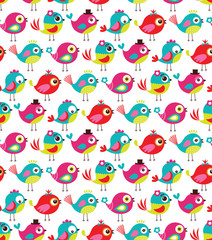 seamless birds pattern
