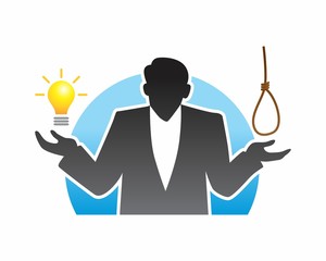 choice selection slihouette man