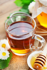Herbal tea and honey