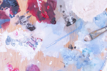 palette and paintbrush