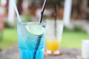 blue lemon soda