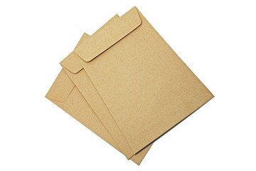 Brown Envelope isolate on white background
