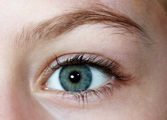 Obraz premium Niebieskie oko dziecka