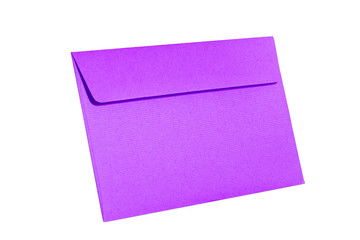 Color envelope isolate on white background