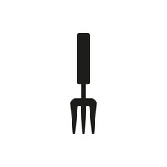 The rake icon. Raking symbol. Flat