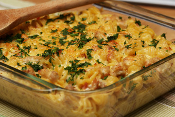 Chicken and Bacon Pasta Bake