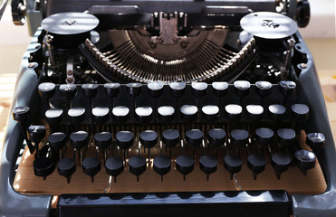 Closeup of old typewriter