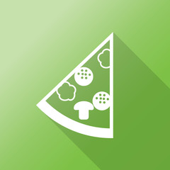 pizza icon with long shadow