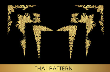 Thai art pattern vector