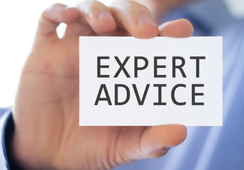 Expert Advice - business card