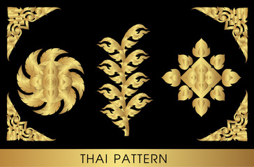 Thai art pattern vector