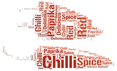 Fototapeta premium Chilli - word cloud