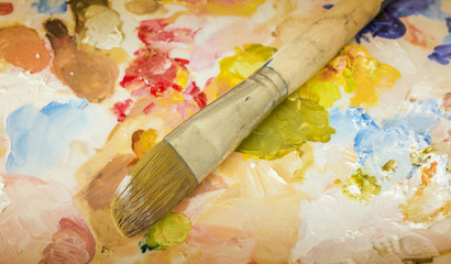 Fototapeta premium Painting with Bursh