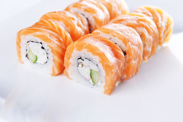 sushi with salmon