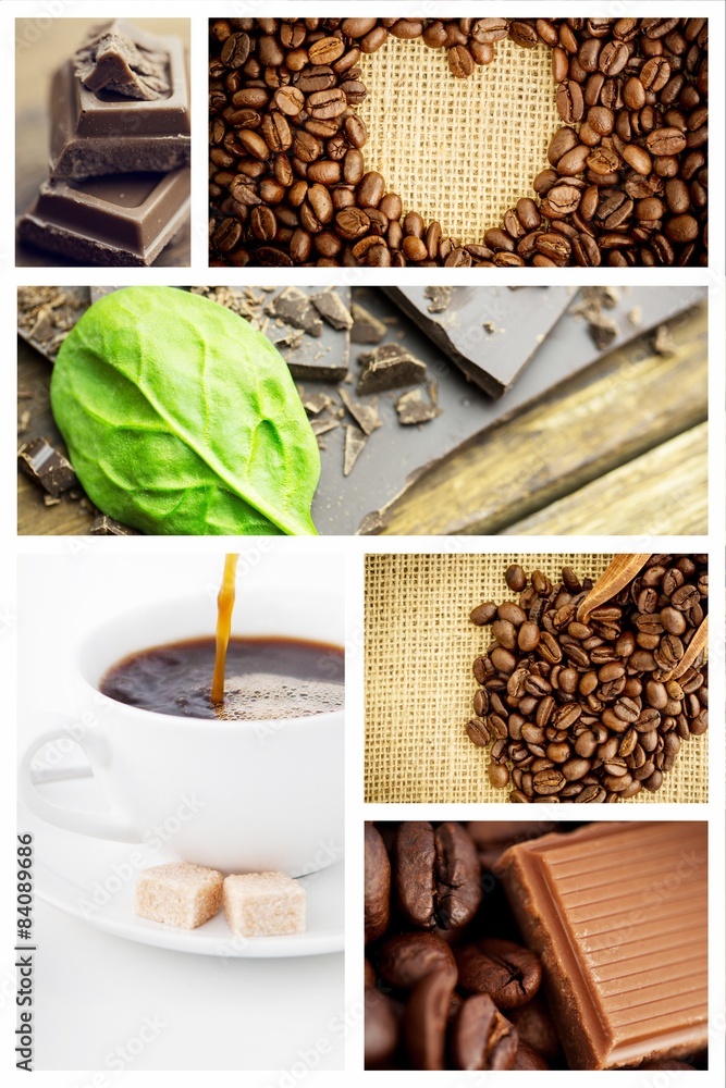 Poster composite image of chocolate