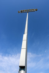 Stadium Light Against Blue Sky