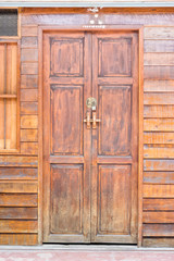 wooden door,thailand