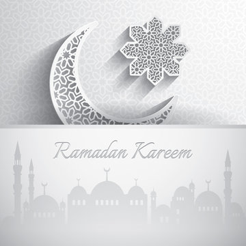 Ramadan Kareem. Greeting card.