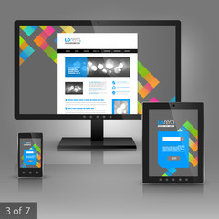 Corporate template design with applications