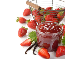 Strawberry jam with vanilla