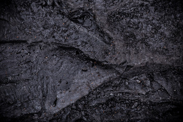 Coal lumps on dark background