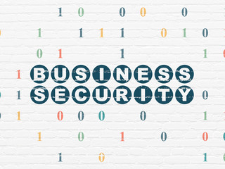 Security concept: Business Security on wall background