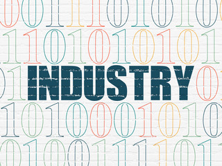 Business concept: Industry on wall background