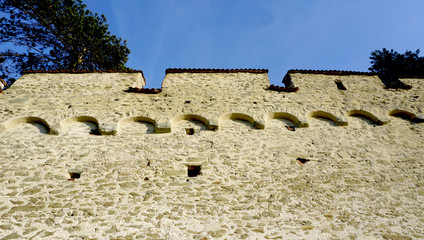 stone walll texture horizontal of castle in Lucerne