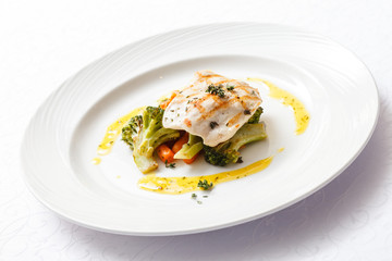 fish with vegetables