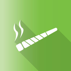 vector illustration of a joint or spliff. Drug abuse. Illegal dr