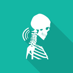 Orthopedic  symbol icon with long shadow.