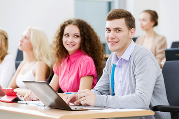 Obraz premium Students at lesson