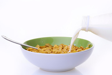 Plate of krispy with milk