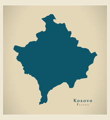 Modern Map - Kosovo RS
