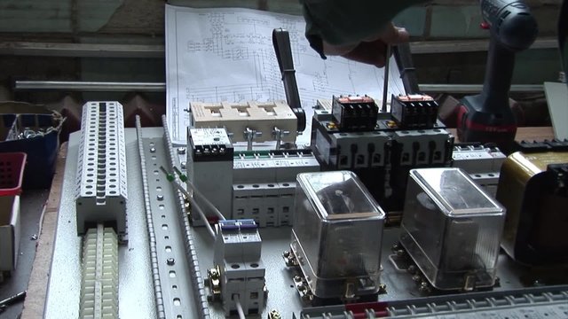 Work with electrical equipment of high voltage