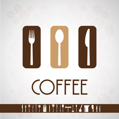 Restaurant Coffee Logo with Icons Set Collection