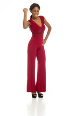 Model triumph victory fist