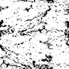 Vector grunge seamless texture. Abstract black and white stone w