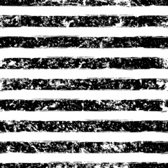 Abstract vector watercolor stripe grunge seamless pattern. Black - obrazy, fototapety, plakaty
